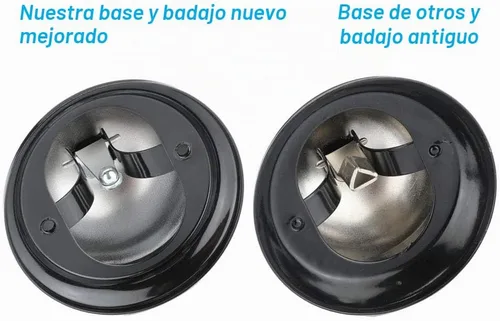 Vista 3 de Campana de servicio, campana de llamada, campana de escritorio, botón grande, versión mejorada
