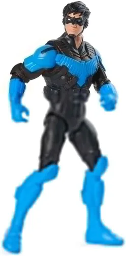 Vista 3 de DC Comics - Figura de acción de Nightwing de 12 pulgadas, juguetes para niños y niñas, edades 3+ Multicolor
