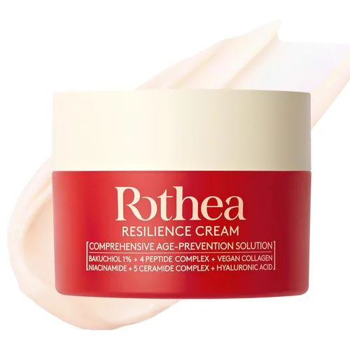Vista 9 de Rothea Crema de resiliencia, antienvejecimiento con Bakuchiol 10,000 ppm (alternativa natural al retinol), hidratante facial, crema para el cuello