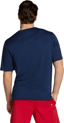 Vista 3 de Speedo Camiseta de natación UV para hombre, básica, de manga corta, ajuste regular