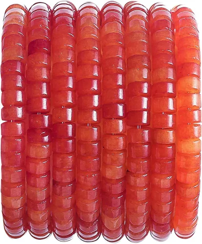 Vista 13 de Abalorios Espaciadores de Jade Natural Africano 4x2mm 38cm/str Redondos Planos Semipreciosos para Hacer Pulseras y Collares Jade africano