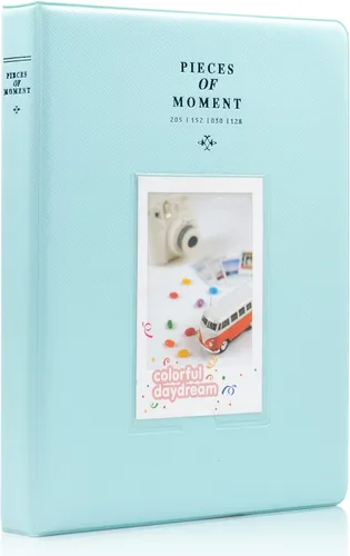 Vista 10 de Álbum de fotos Ablus pequeño con 128 bolsillos para fotos de cámaras instantáneas Fujifilm Instax Mini 7s 8 8+ 9 25 26 50s 70 90 y tarjetas