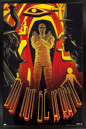Vista 9 de Trends International Póster de pared de César Moreno con texto en inglés "The Mummy - Do Not Be Afraid by César Moreno, 14.725" x 22.375", versión