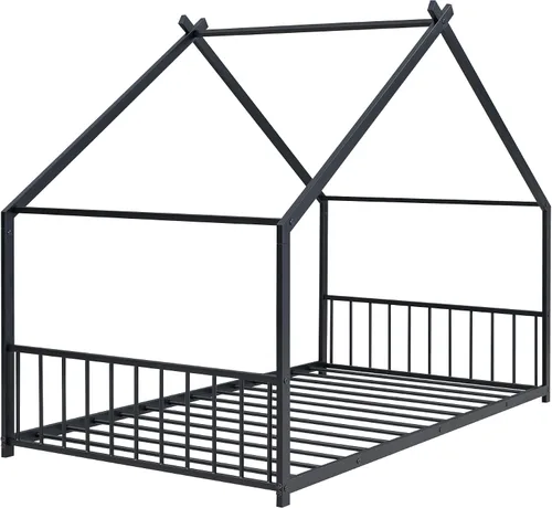 Vista 7 de SOFTSEA Marco de cama de metal doble para niños