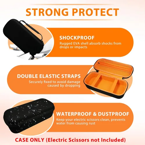 Vista 2 de Funda para tijeras eléctricas, compatible con WORX WX082L/WX081L, cortador de caja eléctrica para cartón, caja de almacenamiento portátil