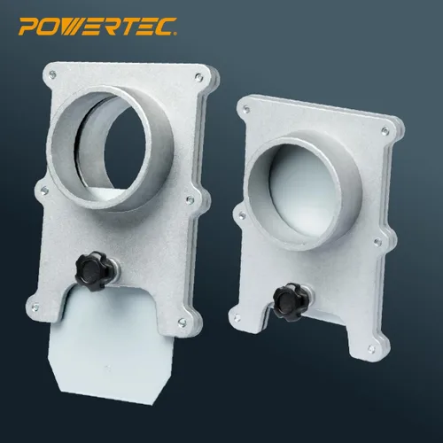Vista 5 de POWERTEC 70134-P4 - Puerta de aluminio de 2-1/2 pulgadas para colector de polvo, accesorios de recolección de polvo, paquete de 4