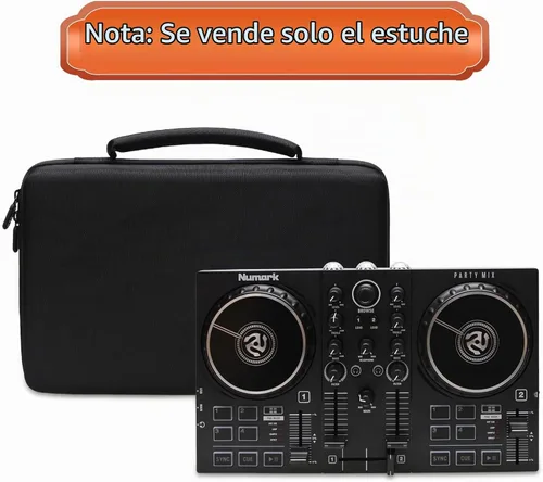 Vista 6 de Funda LTGEM para mezclador de DJ Numark Party Mix II o Hercules DJControl Mix Ultra, Negro (Solo la funda)