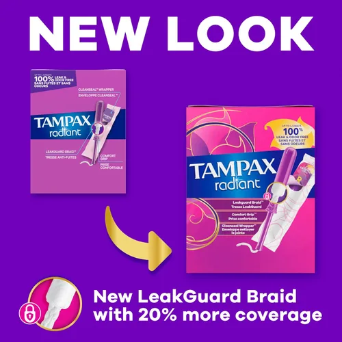 Vista 2 de Tampax Radiant Tampons Regular Super, 14