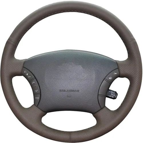 Vista 15 de Funda de Volante de Cuero Genuino de Ajuste Personalizado para Lexus LX450 1996 1997 / LX470 1998-2002 / Toyota Land Cruiser 1995 1996 1997 1998