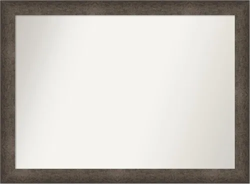 Vista 851 de Amanti Art Espejo de pared personalizado no biselado (25 x 25 pulgadas), marco de bronce acentuado, varios tamaños personalizados, espejo de baño