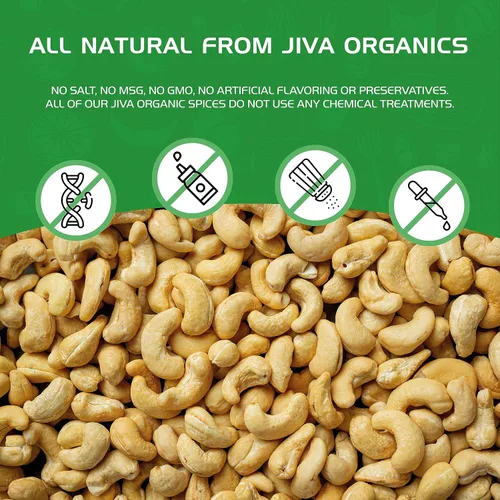 Vista 9 de Anacardos Jiva Organics sin procesar, orgánicos, en una bolsa de 2 libras (en total)