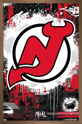 Vista 16 de Trends International NHL New Jersey Devils - Póster de pared con logotipo Maximalist 23
