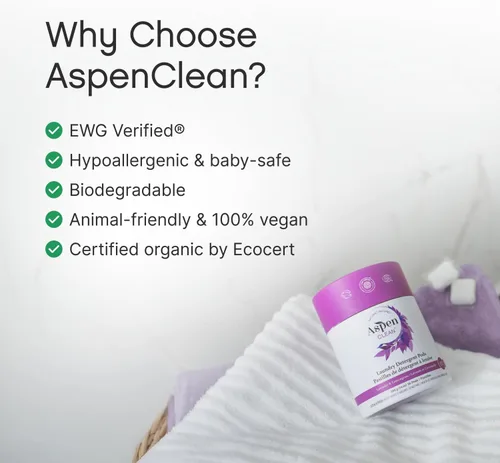 Vista 3 de AspenClean Cápsulas de detergente para ropa Lavanda 36