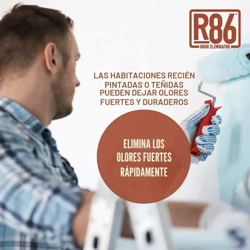 Vista 19 de R86 Eliminador de olores industrial, elimina el olor de animales muertos, el olor a mofeta, orina, excrementos, sótano mohoso y más – Fórmula