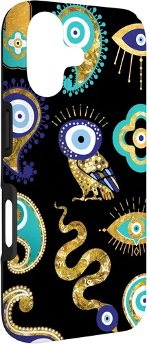 Vista 3 de Funda para iPhone 17 de buena suerte contra el mal de ojo