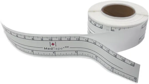 Vista 3 de Regla de medición de heridas autoadhesiva de 8 pulgadas (rollo de 125)
