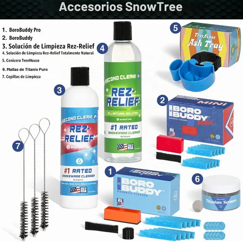 Vista 7 de SNOWTREE BoroBuddy - Limpiador de vidrio magnético BoroBuddy Piezas de vidrio, botellas, jarrones Diseño compacto para espacios más estrechos