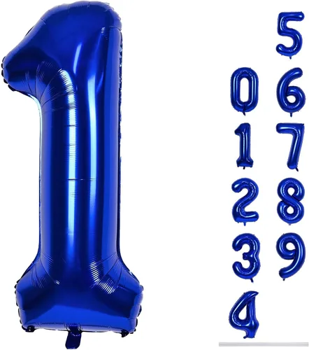 Vista 134 de Globo negro del número 0 para niñas y niños, 40 pulgadas, grande, número 0-9, de papel de aluminio, de Mylar para helio, juego de globos digitales