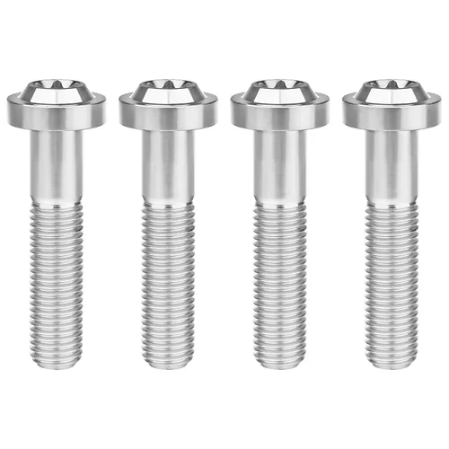 Vista 20 de Titanium M10 Torx Head Bolt (M10x10mm Pitch 1.25mm, Black) 10 15 20 25 30 35 40 45 50 55 60mm Pitch 1.25/1.5mm Screw Pack of 4