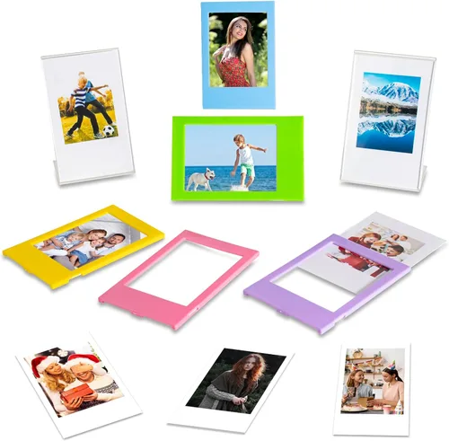 Vista 3 de Paquete de accesorios para cámara instantánea compatibles con cámara Fujifilm Instax Mini 12 11, incluye mini álbum de fotos, marcos de película