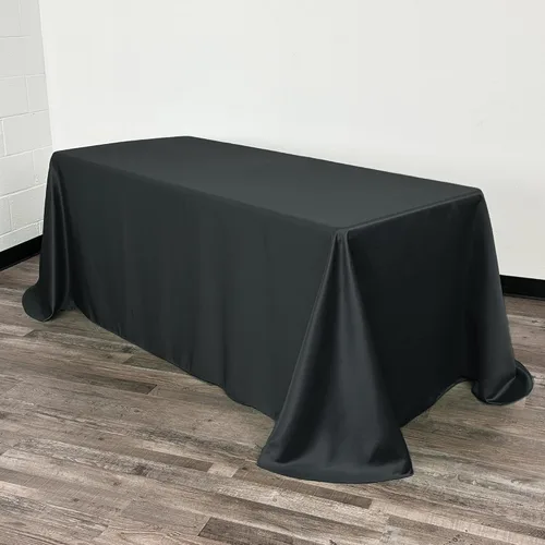 Vista 20 de YOUR CHAIR COVERS - Mantel rectangular L'Amour de 90 x 132 pulgadas - Mantel de boda prémium para mesas rectangulares de banquete de 6 pies - Verde