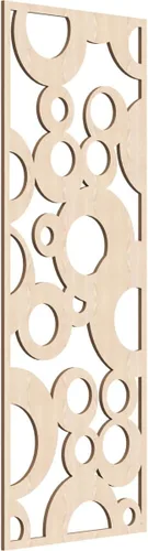 Vista 148 de 9 3/8"W x 24 3/8"H x 1/4"T Farwell Decorativos Paneles de Pared de Madera Calado, Hickory