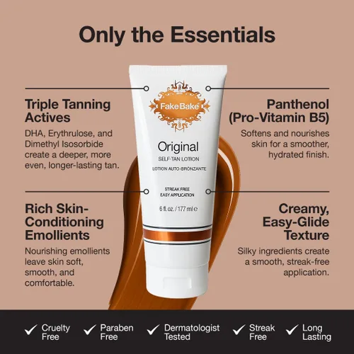 Vista 6 de Fake Bake Loción autobronceadora original con aplicador autobronceador Body Mate
