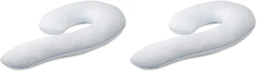 Vista 10 de Contour Almohada corporal Swan con funda de almohada Cool XL, como se ve en la televisión