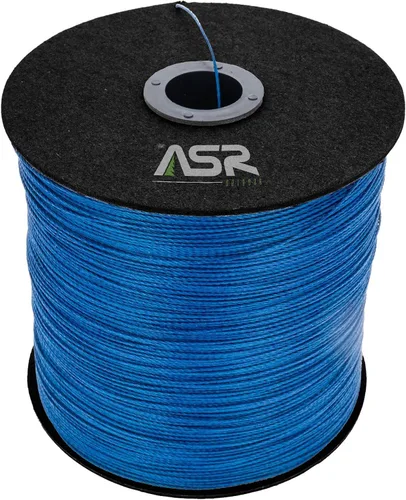 Vista 7 de ASR Tactical Cuerda trenzada de supervivencia de Kevlar de 200 libras - 25 pies azul