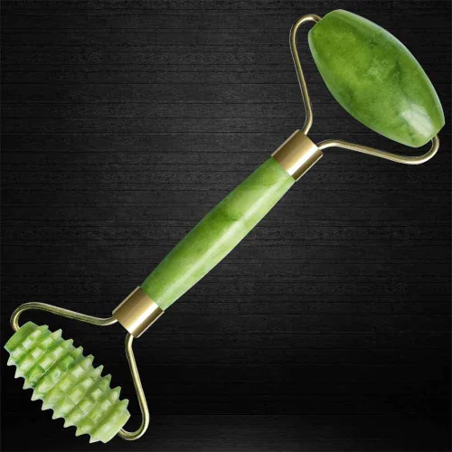 Vista 7 de Rodillos de jade para belleza facial y masaje de ojos, masajeador facial para arrugas antienvejecimiento y rejuvenecimiento de la piel, rodillo