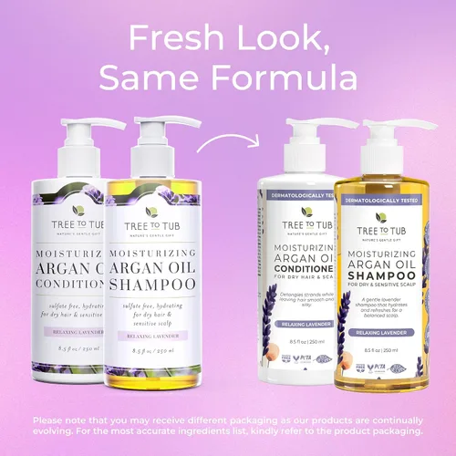 Vista 6 de Tree To Tub Champú y acondicionador de lavanda para cabello seco, cuero cabelludo seco, encrespamiento, champú y acondicionador hidratante de aceite