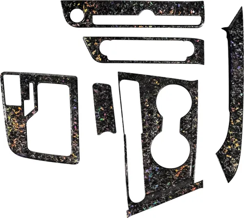 Vista 11 de Patrón ABS Soporte de Taza de Agua de Freno de Mano de Automóvil Botón del Motor Cambio de Marchas Panel de Control de Aire Cubierta Protectora