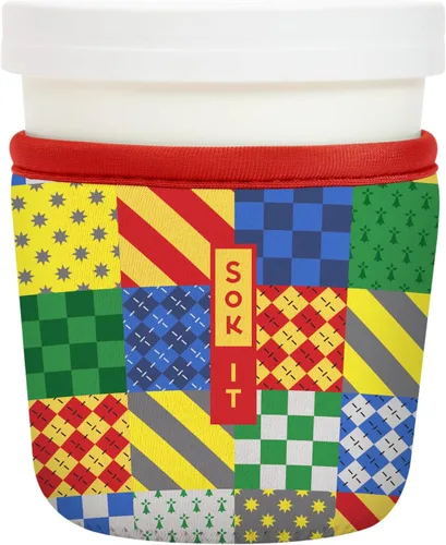 Vista 55 de Sok It IceCreamSok Cubierta de Neopreno Aislante (Floral Abstracto, Pintas de Helado Rectas)