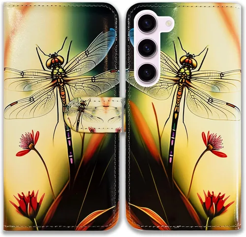 Vista 9 de Bcov Funda para Galaxy S23 Fe, funda de piel con tapa y función atril para Samsung Galaxy S23 FE