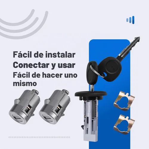 Vista 5 de Cilindro de bloqueo de interruptor de encendido con cilindros de bloqueo de puerta delantera para Chevy Silverado Cadillac Escalade GMC Sierra H2