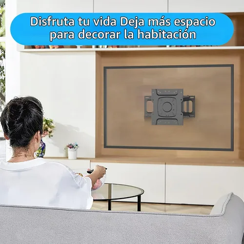 Vista 4 de FORGING MOUNT Soporte de pared para TV de esquina con brazo largo de 25.6 pulgadas, soporte de pared para TV de movimiento completo con giro e