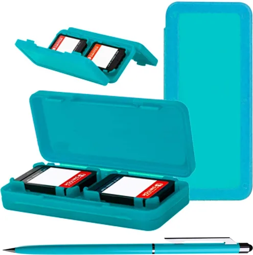 Vista 9 de Orzly Switch Lite Accessories Bundle - Funda y protector de pantalla para consola Nintendo Switch Lite, cable USB, soporte para juegos, funda