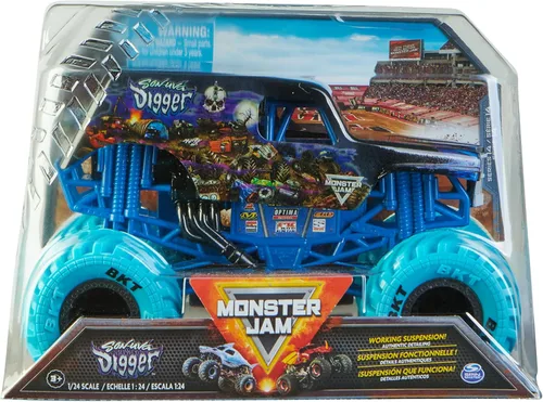 Vista 11 de Monster Jam - Camión monstruo oficial de Calavera, vehículo de colección fundido a presión, escala 1:24, juguetes para niños de 3 años en adelante