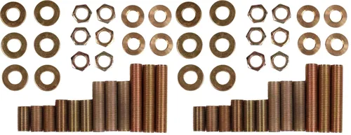 Vista 7 de Creative Hobbies ELYPACK – Paquete surtido de accesorios de reparación de lámparas de 28 piezas, niples de tubería, arandelas, tuercas de bloqueo