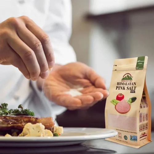 Vista 5 de Himalayan Chef - Sal rosa del Himalaya, grano fino, 12 libras, 1 libra (paquete de 12)