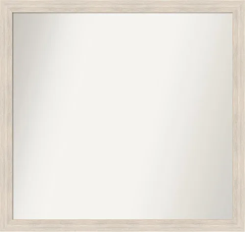 Vista 481 de Amanti Art Espejo personalizado, espejo de baño estrecho Alexandria White Wash, espejo de pared o espejo de tocador de baño sobre el fregadero