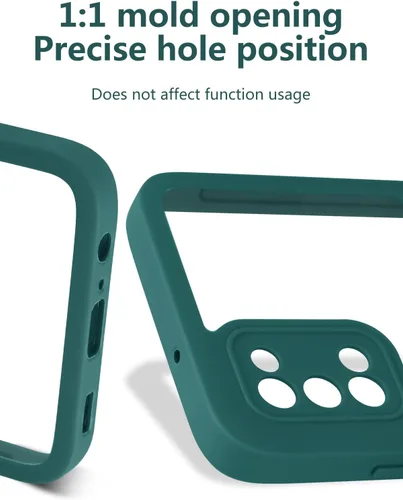 Vista 5 de Funda compatible con Realme 7 Pro, compatible con Realme 7 Pro, protector de pantalla integrado 2 en 1, color verde