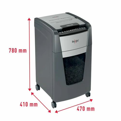 Vista 3 de Trituradora de Papel Micro Corte Rexel Optimum Auto+ 300M 60 L