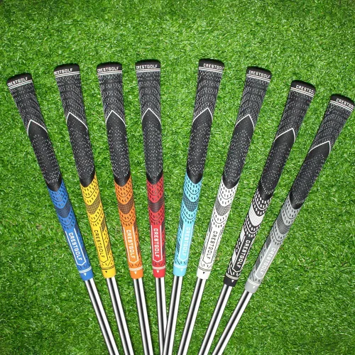 Vista 6 de Crestgolf Agarres de golf multicompuestos, tamaño estándar/medio, tecnología de hilo de control para todo tipo de clima, combinación de goma