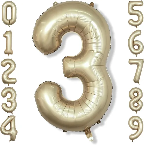 Vista 25 de Globos de Sirena Número 0 de 40 Pulgadas, Juego de Globos de Números Grandes Morado Verde Azulado Arcoíris 0-9, Globos de Números de Papel