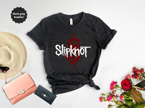Vista 7 de Slipknot Camiseta Metal Music Shirt Blanco, Blanco