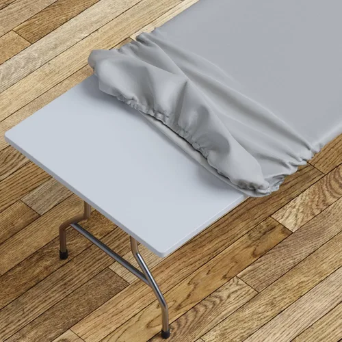 Vista 17 de Sorfey Mantel ajustado con elástico, vinilo con parte trasera de franela, se adapta a mesa de 24 x 48 pulgadas, rectangular, a prueba de agua, fácil