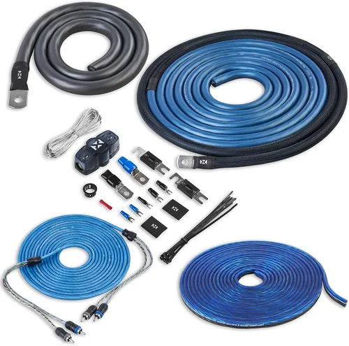 Vista 7 de NVX Kit de cableado de amplificador dual 1/0 calibre 1/0 AWG 100% OFC sin cable RCA - XAPK1D