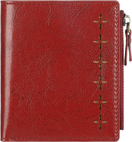 Vista 30 de Lavemi Carteras ultrafinas de cuero compacto para mujeres y niñas, con bloqueo RFID, tarjetero para tarjetas de crédito para mujeres 1-púrpura