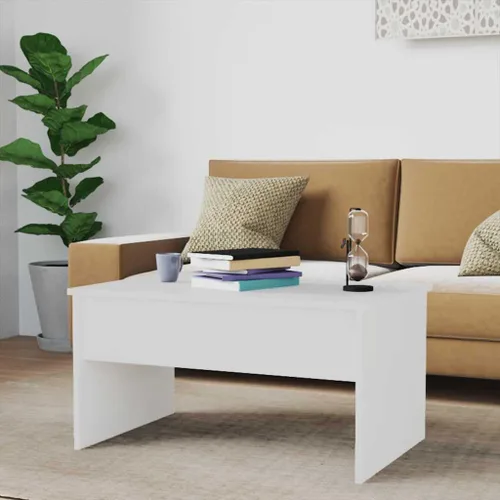 Vista 9 de Lift Top Coffee Table High Gloss White Engineered Wood 19.9 x 31.5 x 16.3 inch Storage Shelf Modern mesa de Centro for Living Room
